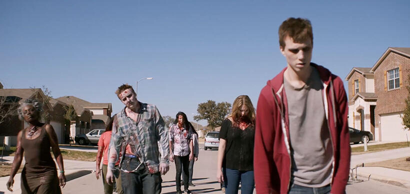 A scene from the film "The Walking Deceased."