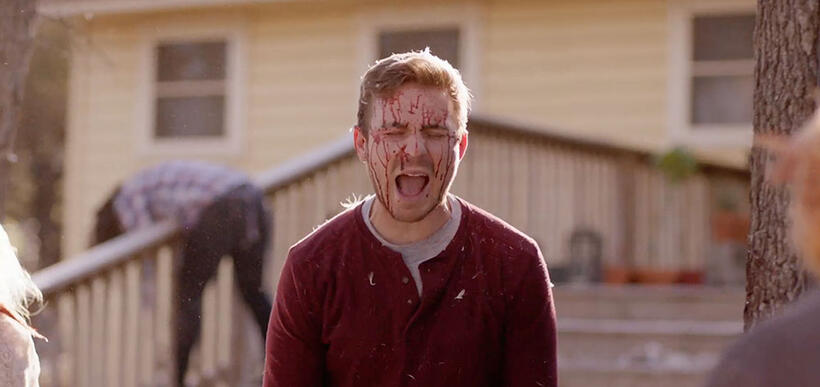 A scene from the film "The Walking Deceased."