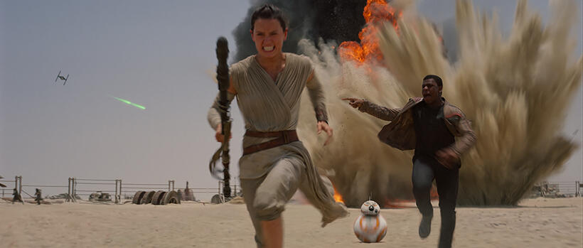 Daisy Ridley in "Star Wars: Episode VII - The Force Awakens."