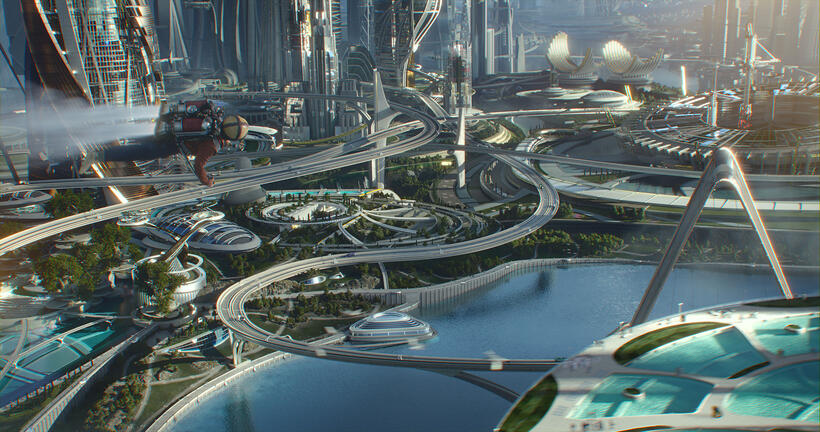 A scene from "Tomorrowland."