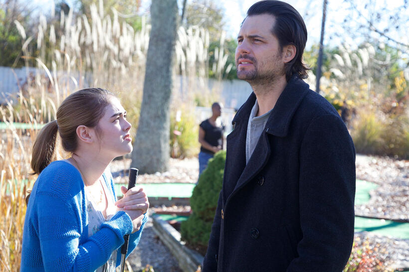 Kristoffer Polaha as Calvin Campbell and McKaley Miller as Katie Campbell in "Where Hope Grows."