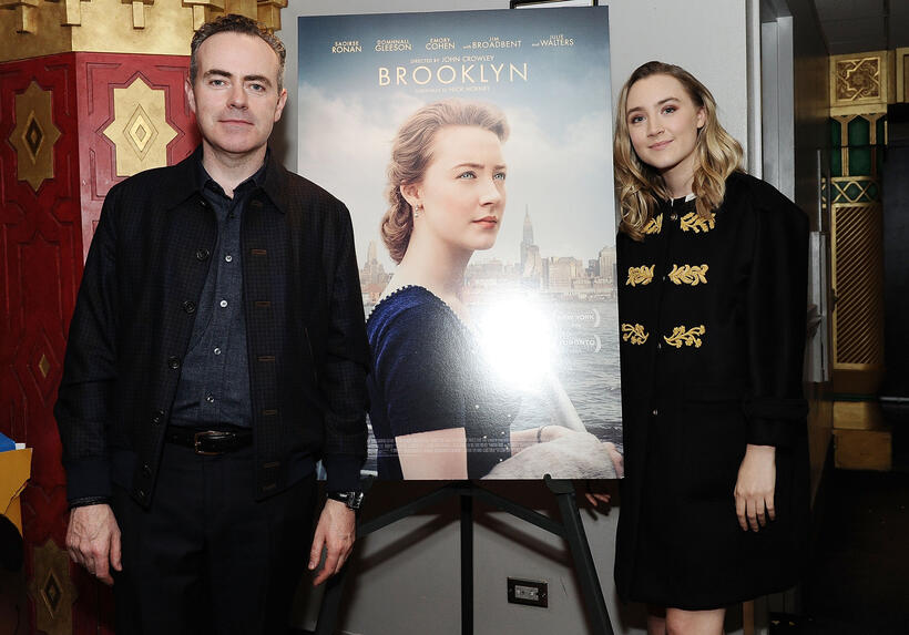 Director John Crowley and Saoirse Ronanat the New York premiere of "Brooklyn."