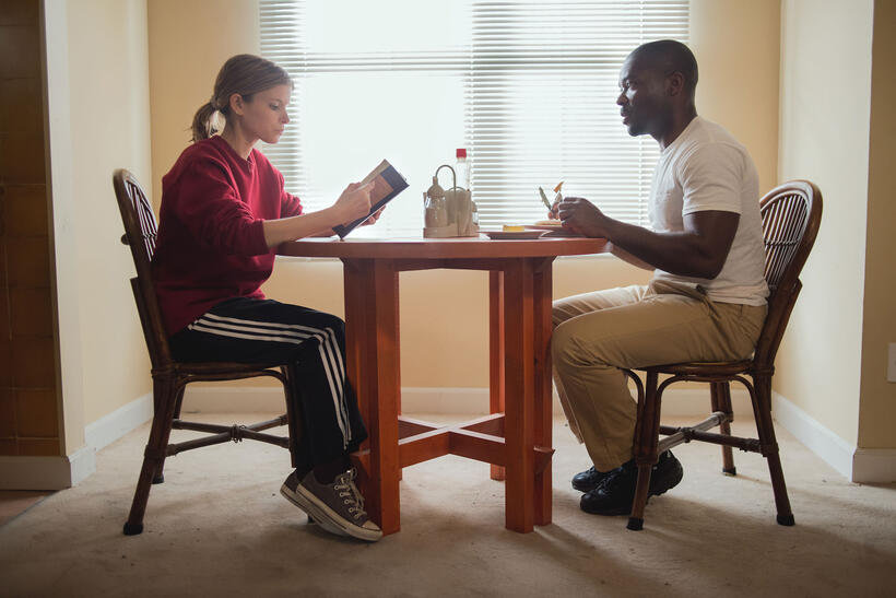 David Oyelowo as Brian Nichols and Kate Mara as Ashley Smith in "Captive."