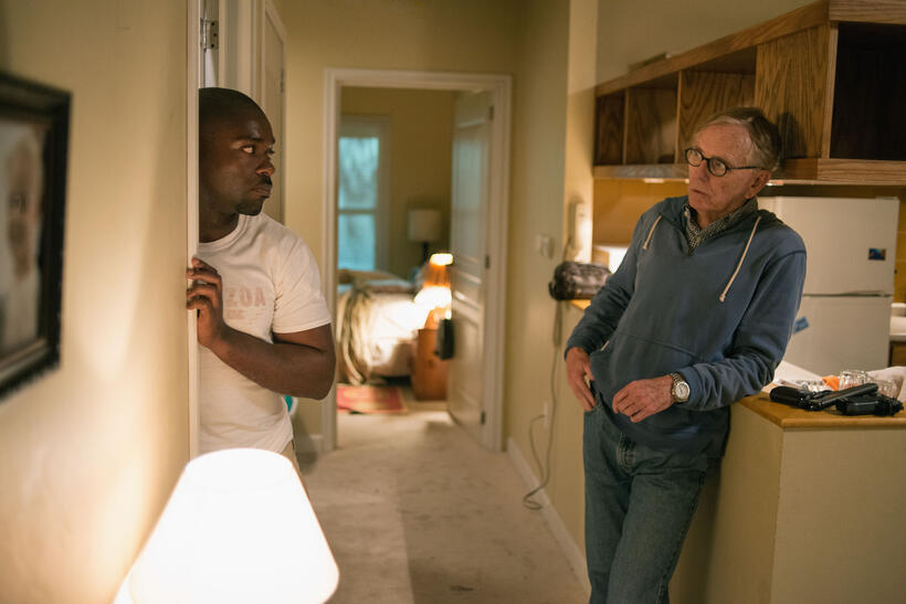 David Oyelowo and Director Jerry Jameson on the set of "Captive."