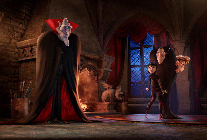 Mel Brooks voices Vlad, Selena Gomez voices Mavis, Adam Sandler voices Dracula and Andy Sabmerg voices Jhonny in "Hotel Transylvania 2."