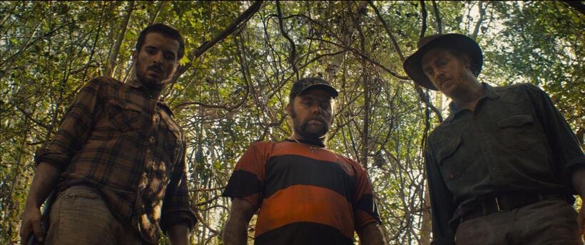 Jorge Sesan as Tulio, Lautaro Vilo as Jara, and Julian Tello as Vando in "Ardor."