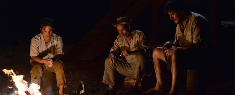 Gael Garcia Bernal as Kai, Chico Diaz as Joao, and Caludio Tolcachir as Tarquino in "Ardor."