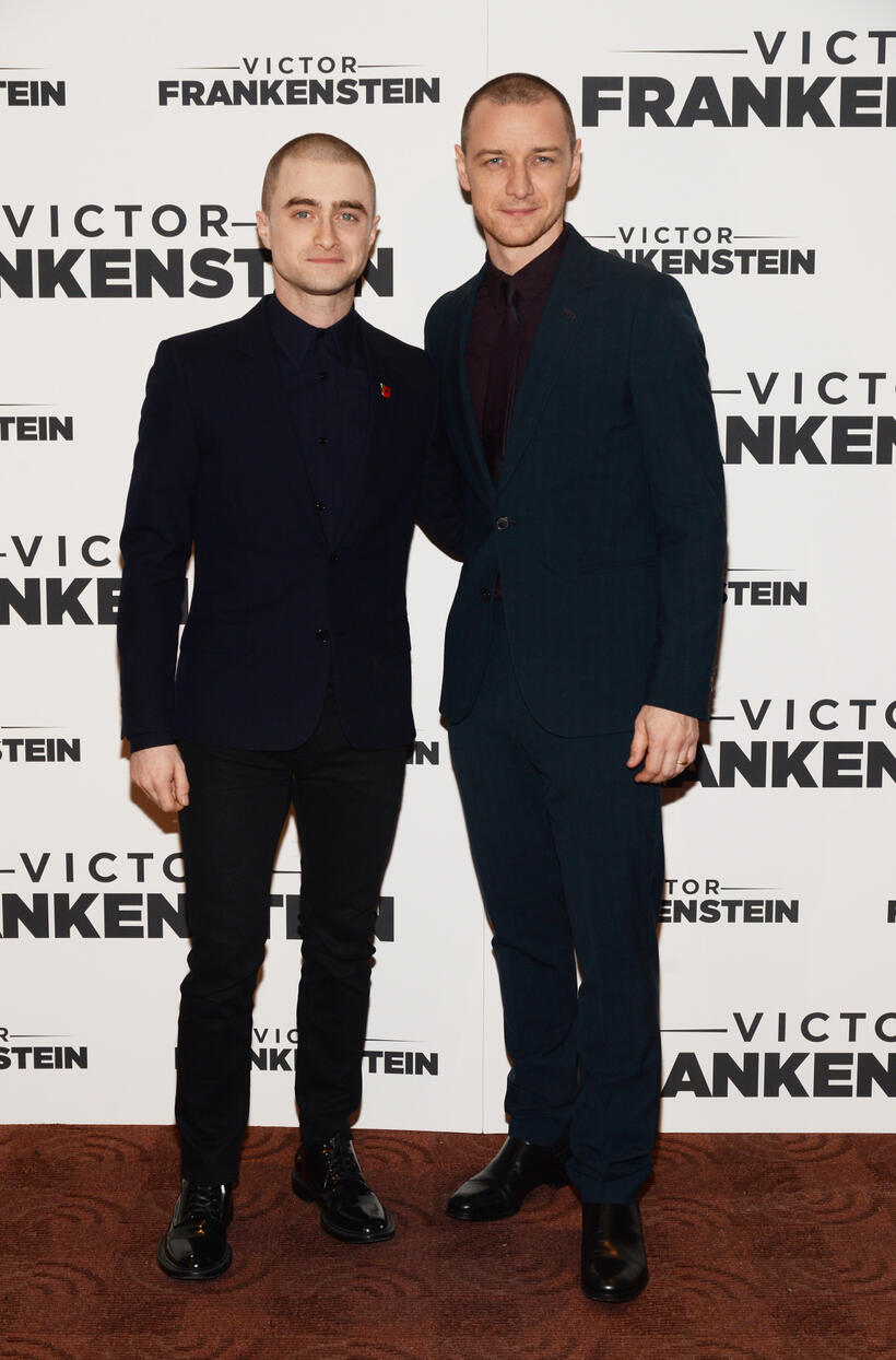 Daniel Radcliffe and James McAvoy at the New York premiere of "Victor Frankenstein."