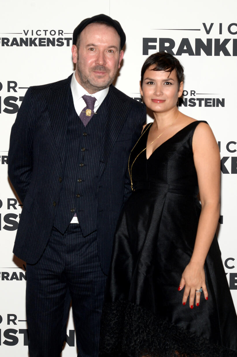 Director Paul McGuigan and Natasha Noramly at the New York premiere of "Victor Frankenstein."