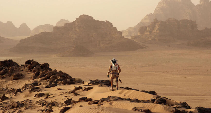 A scene from "The Martian."