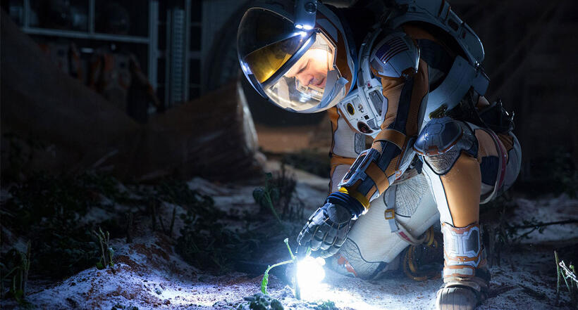A scene from "The Martian."