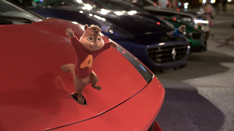 A scene from "Alvin and the Chipmunks: The Road Chip."