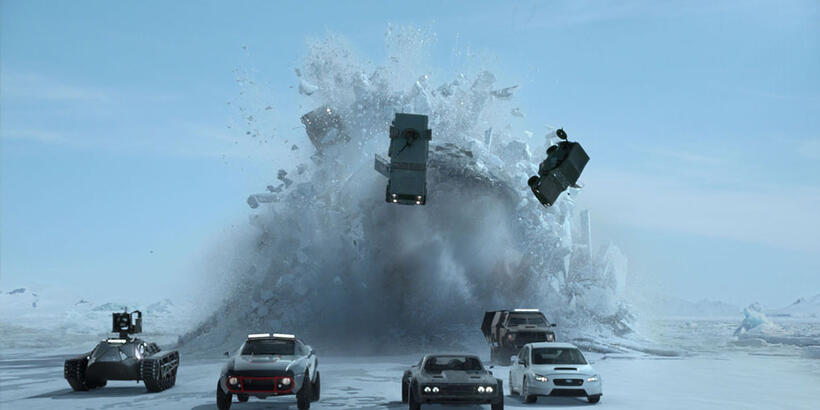 A scene from "The Fate Of The Furious."