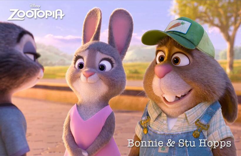 Character poster for "Zootopia."