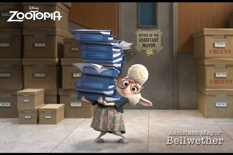 Character poster for "Zootopia."