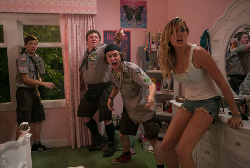 A scene from "Scout's Guide To The Zombie Apocalypse."