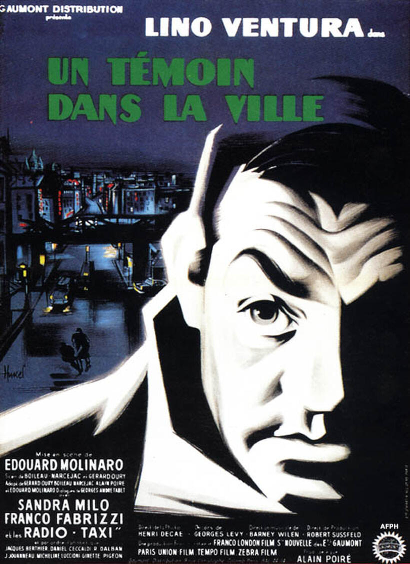 Poster art for "Un Témoin Dans La Ville."