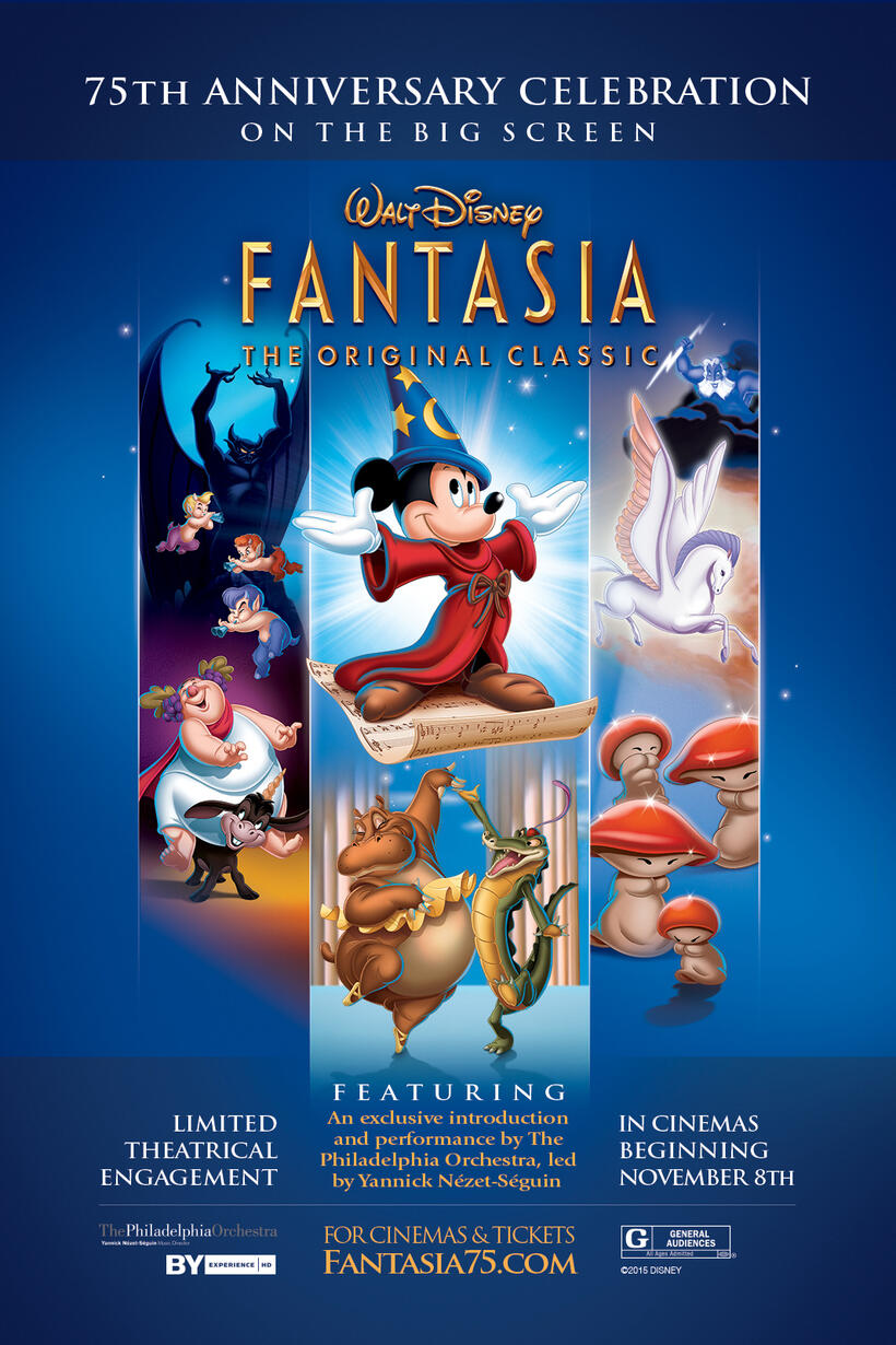 Walt Disney's Fantasia 75th Anniversary poster