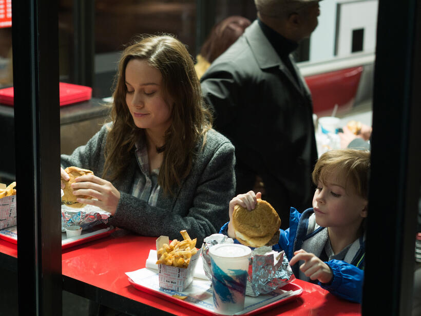 Brie Larson and Jacob Tremblay in "Room."