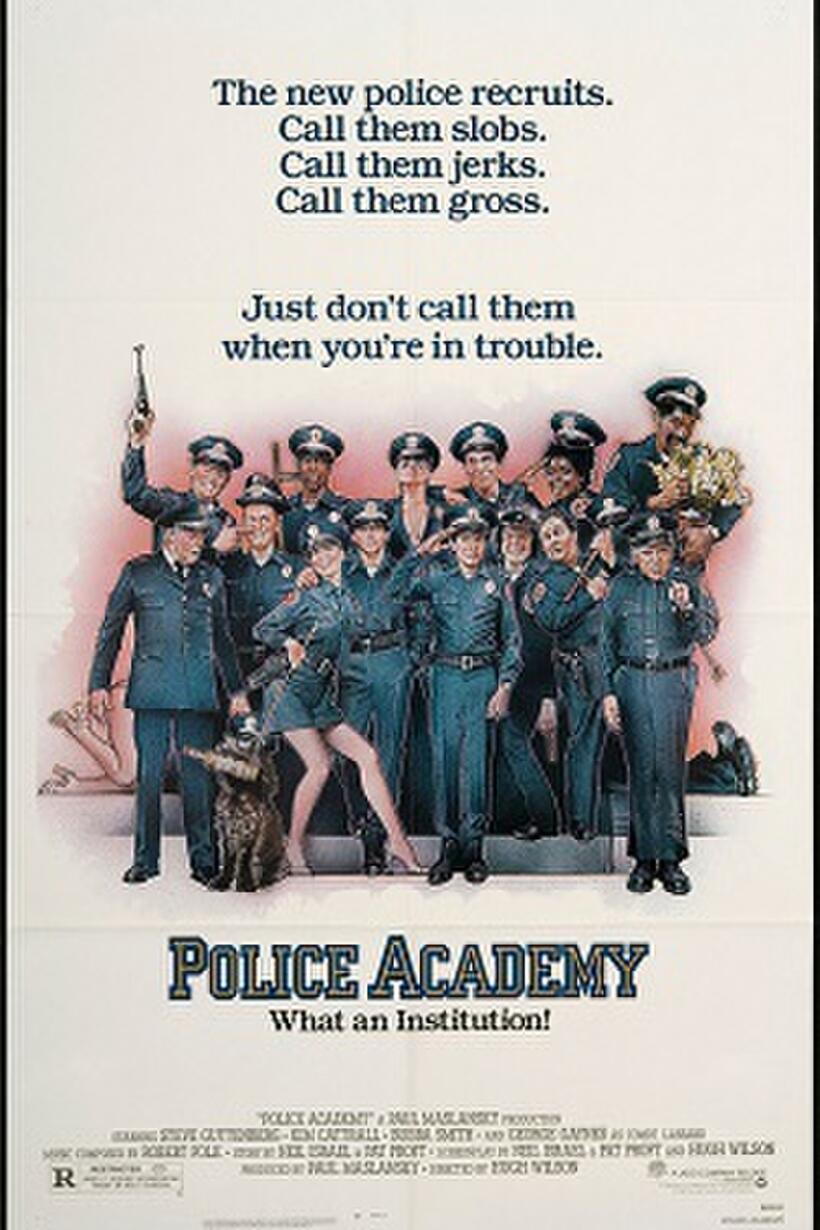 Poster art for "Cops Fundraiser: Police Academy."