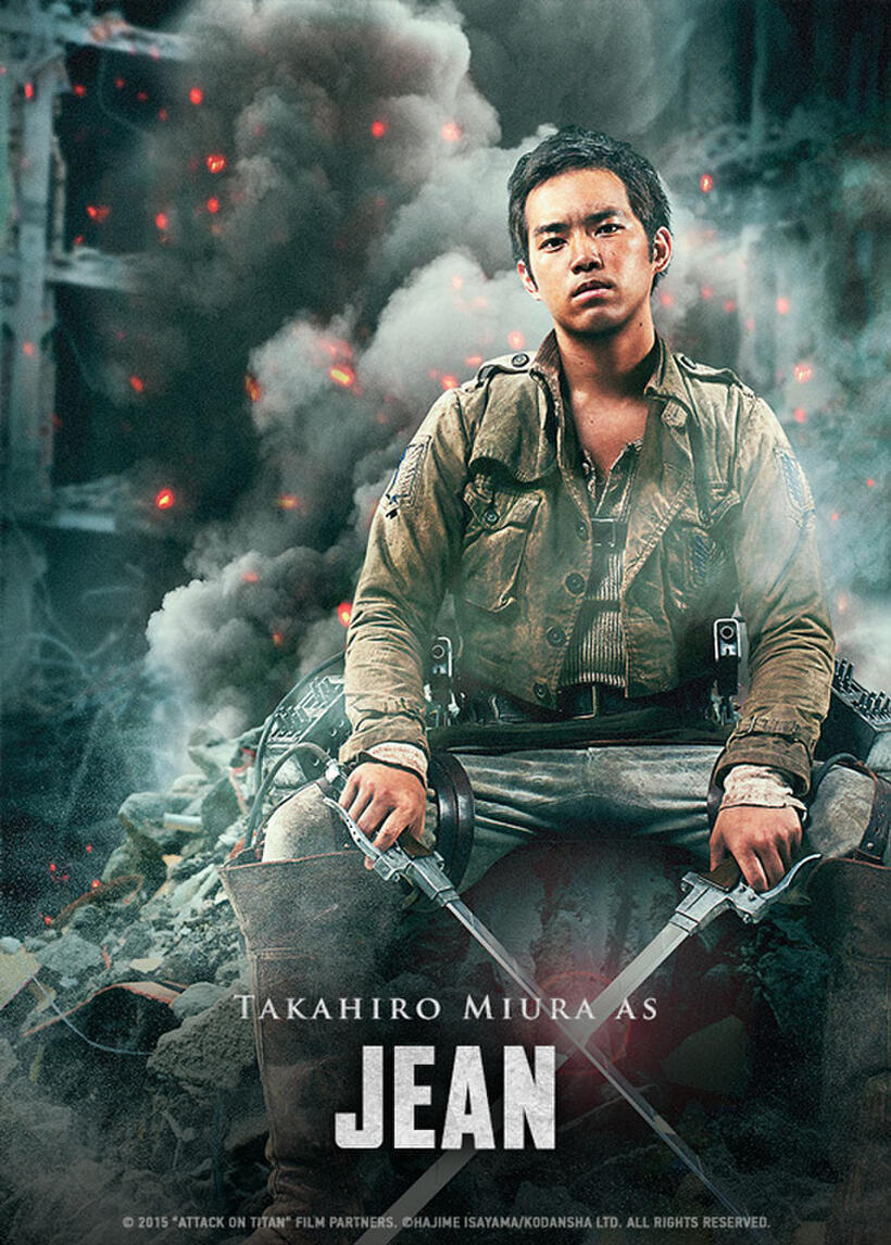 Character poster for "Attack On Titan - Part One."