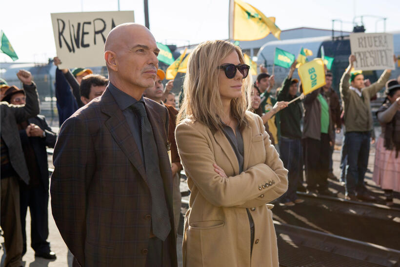 Sandra Bullock as Jane and Billy Bob Thornton as Pat Candy in "Our Brand Is Crisis."