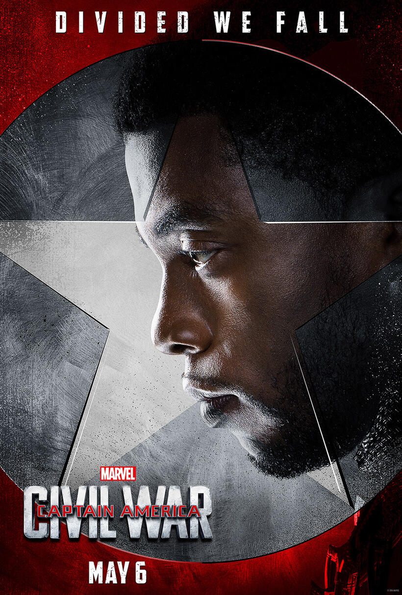 Black Panther in Captain America: Civil War poster