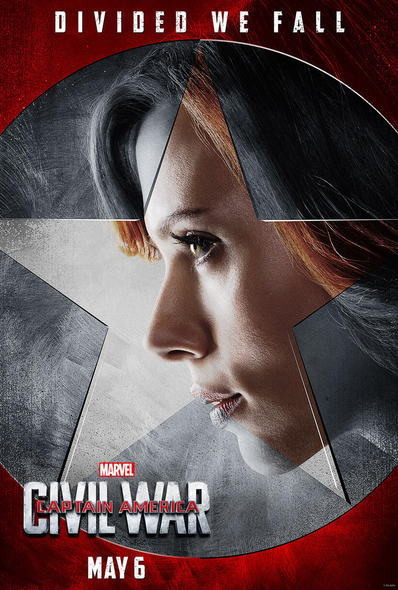 Black Widow in Captain America: Civil War poster
