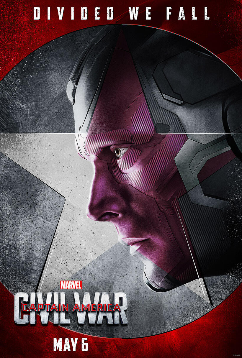The Vision in Captain America: Civil War poster