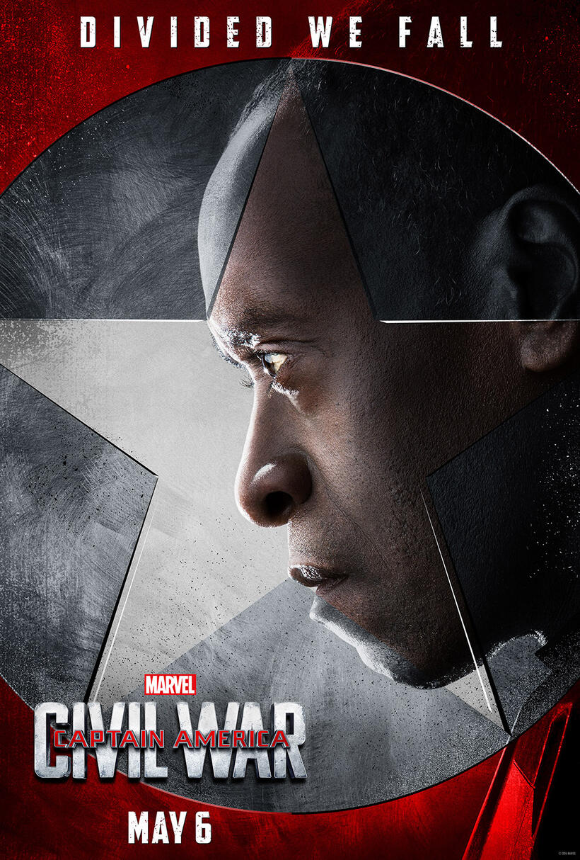 War Machine in Captain America: Civil War poster