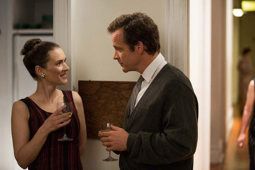 Peter Sarsgaard as Stanley Milgram and Winona Ryder as Sasha Menkin Milgram in "Experimenter."