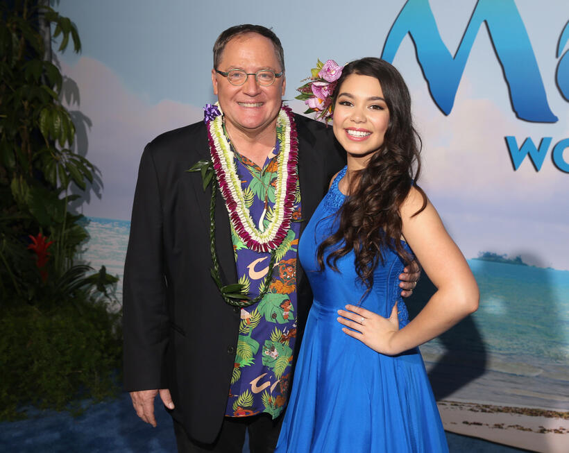 Check out the cast of the California premiere of 'Moana'