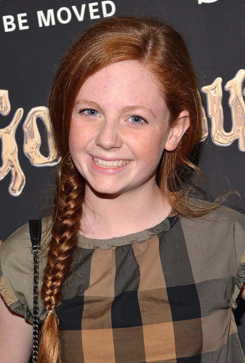 Clare Foley at the New York premiere of "Goosebumps."