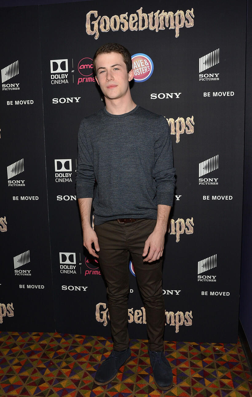 Dylan Minnette at the New York premiere of "Goosebumps."