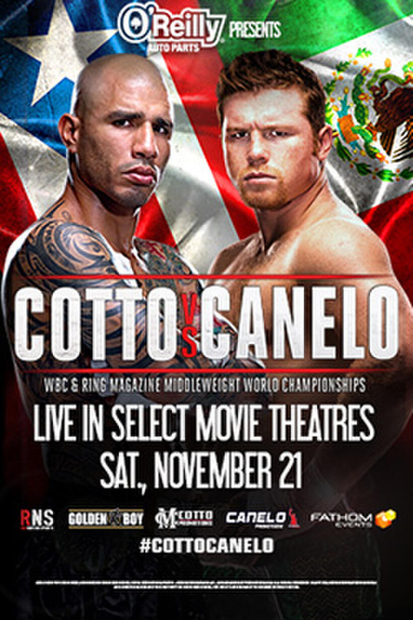 Poster art for "Cotto Vs. Canelo."