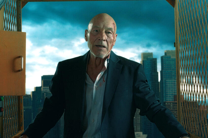 Patrick Stewart as Harris in "Christmas Eve."