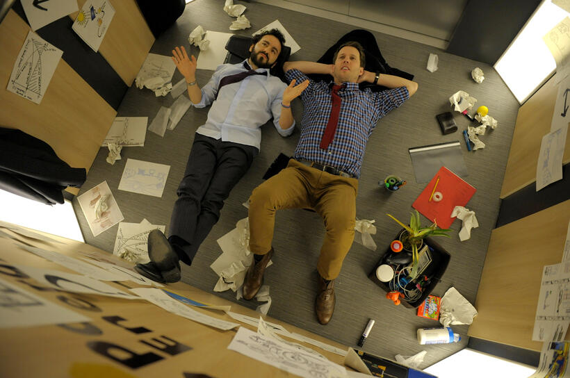 Max Casella as Randy and Jon Heder as James in "Christmas Eve."