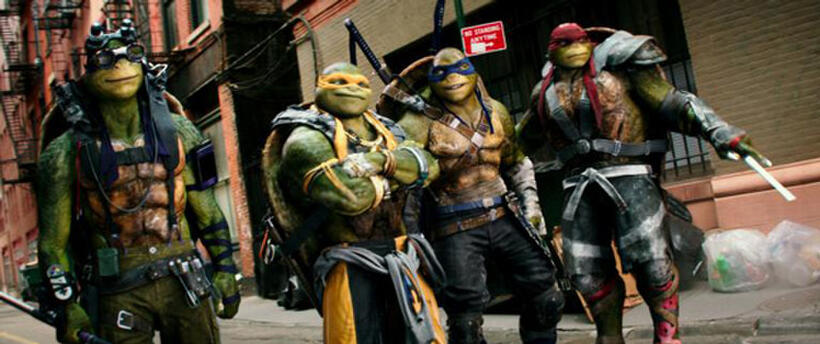 A scene from "Teenage Mutant Ninja Turtles: Out of the Shadows."