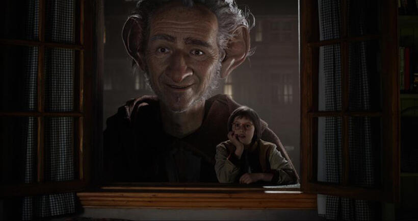 A scene from "THE BFG."