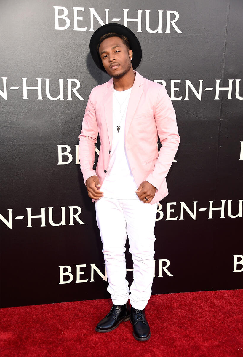 Marcus 'Flame' Gray at the California premiere of "Ben-Hur."