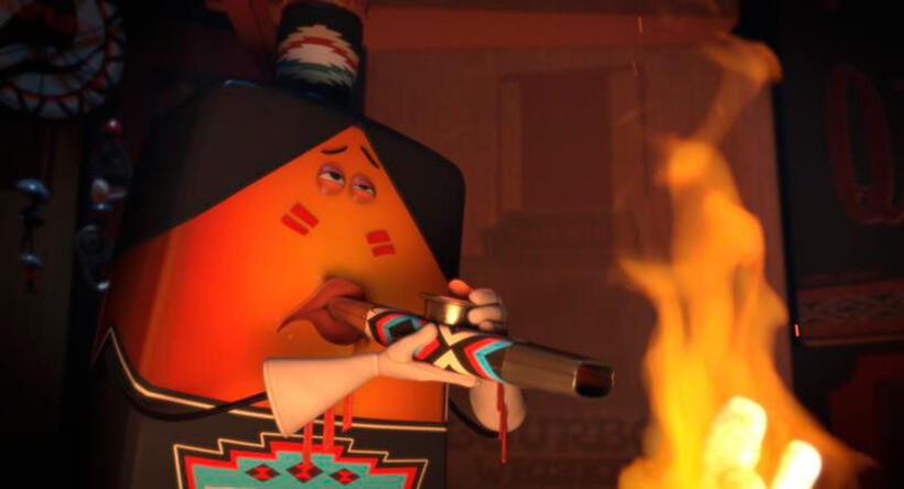 A scene from "Sausage Party."