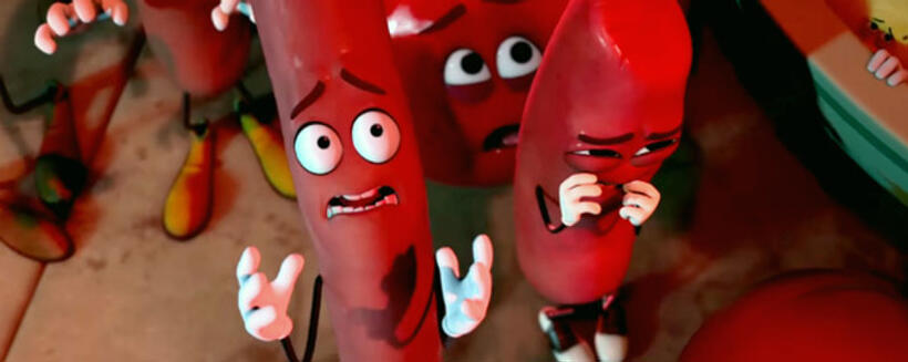 A scene from "Sausage Party."