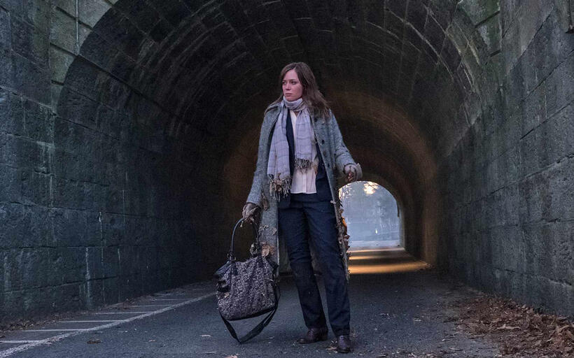 A scene from "The Girl on the Train."