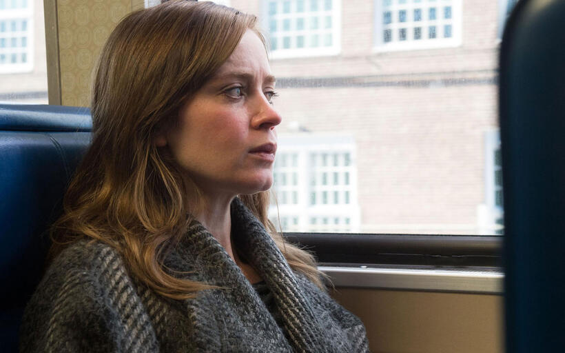 A scene from "The Girl on the Train."