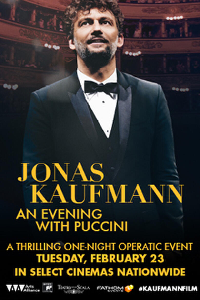 Poster art for "Jonas Kaufmann: An Evening with Puccini."