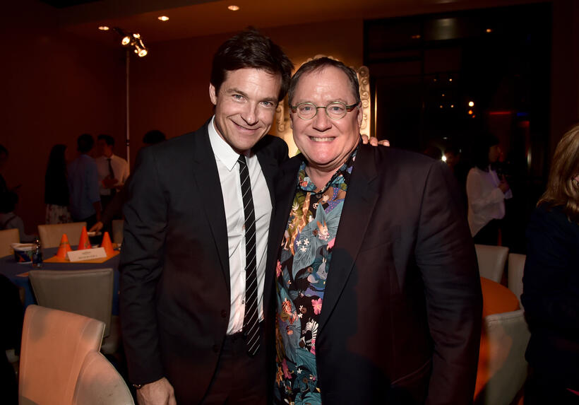 Jason Bateman and John Lasseter at the California premiere of "Zootopia."
