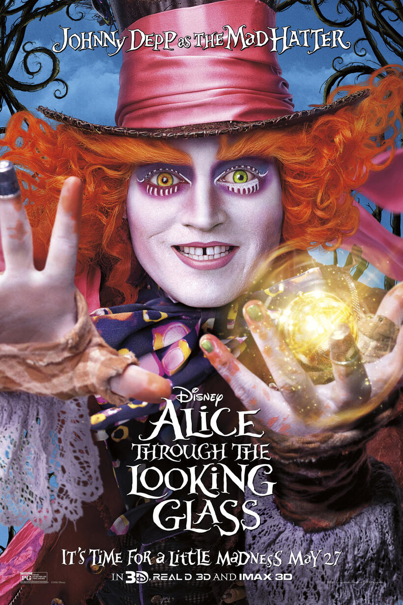 Alice Through the Looking Glass 3D poster