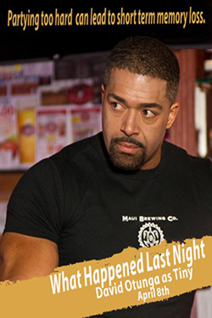 Poster art for "What Happened Last Night."