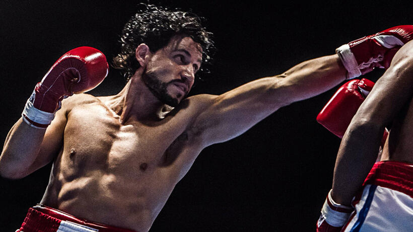 A scene from "Hands of Stone."