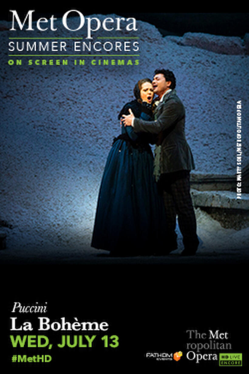 Poster art for "Met Summer Encore: La Boheme."